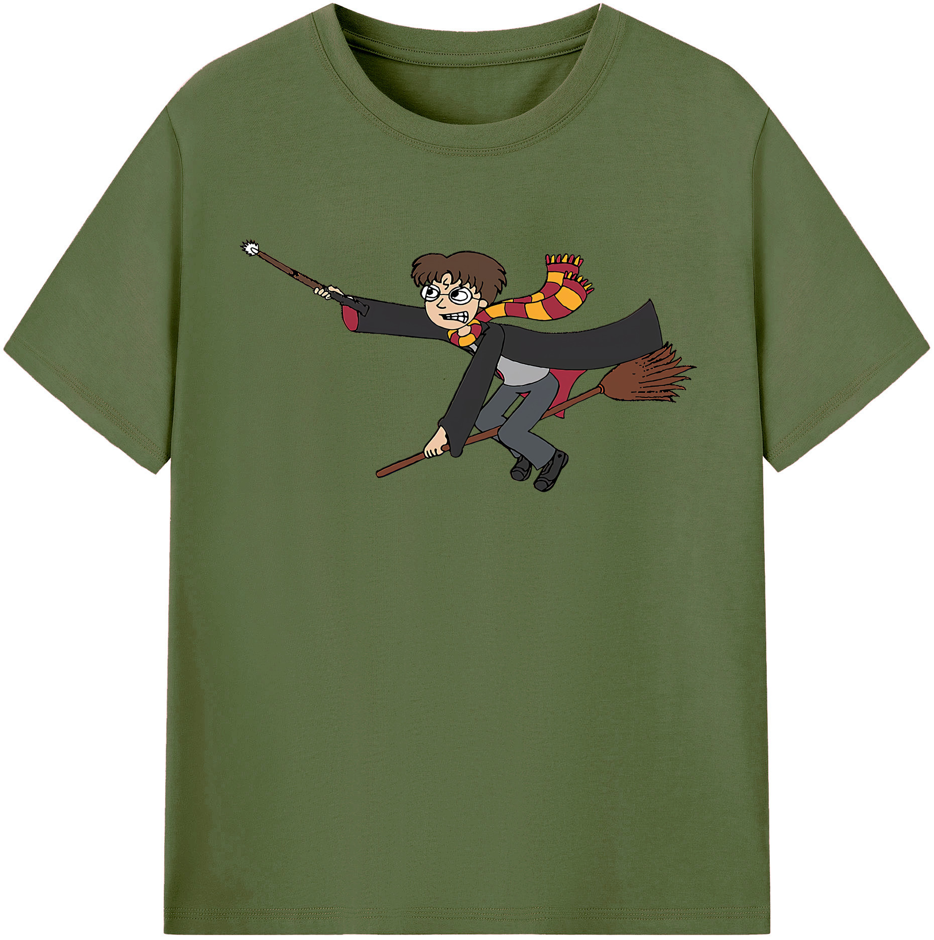 （画像用） Harry Potter ハリー・ポッターシリーズ 綿100％半袖Tシャツ（フロントプリント）